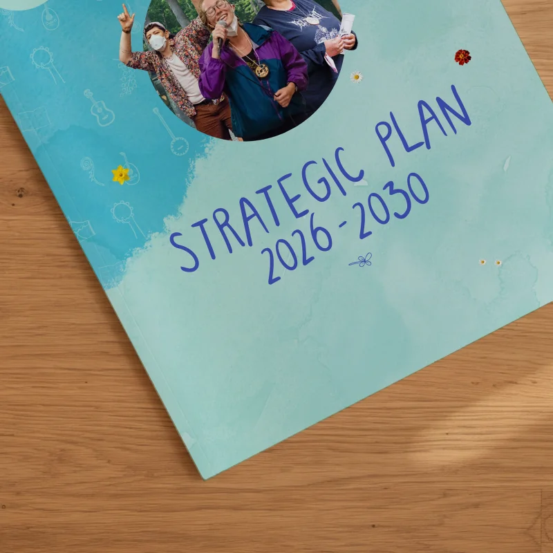 Printed cover of the 2026–2030 strategic plan